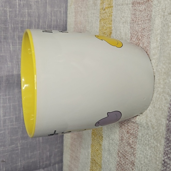 Yellow and White Spring Mug with Peeps Design - Picture 4 of 9